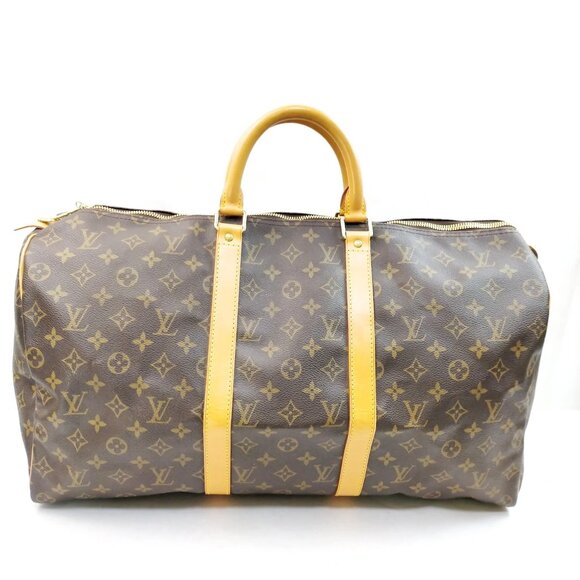 Louis Vuitton LV Boston Bag Keepall 50 Brown Monogram 849-070925 - Picture 1 of 9